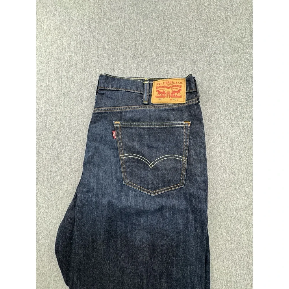 Levis 541 Shorts Mens 40 Denim Dark‎ Blue Bermuda 11